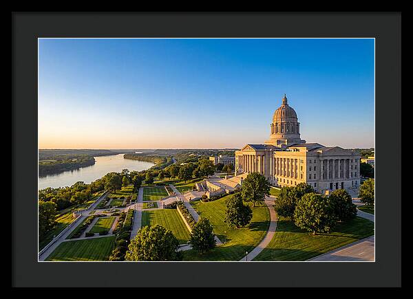 Missouri State Capitol At Dusk