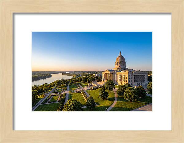Missouri State Capitol At Dusk