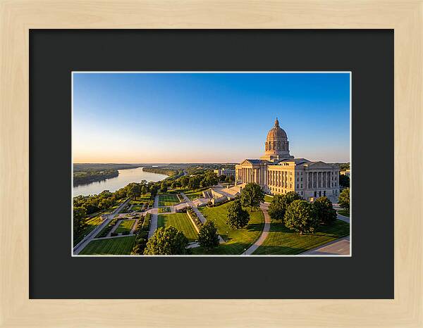 Missouri State Capitol At Dusk