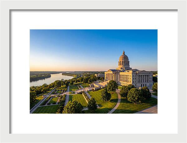 Missouri State Capitol At Dusk