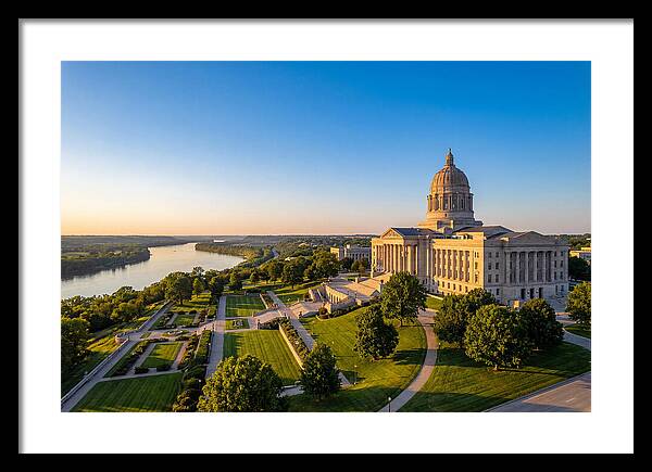 Missouri State Capitol At Dusk