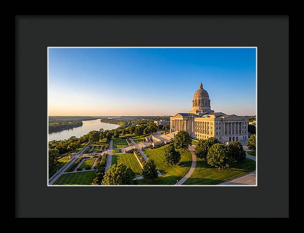 Missouri State Capitol At Dusk