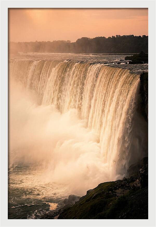 Misty Dusk Over Niagara Falls