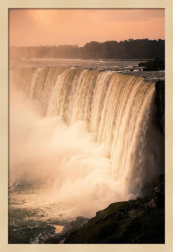 Misty Dusk Over Niagara Falls