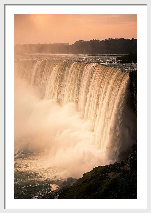 Misty Dusk Over Niagara Falls
