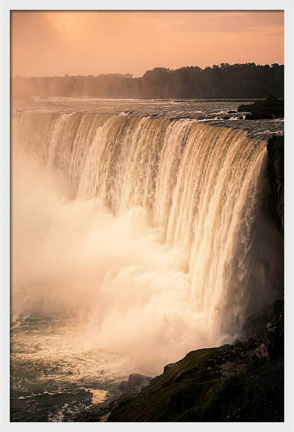 Misty Dusk Over Niagara Falls