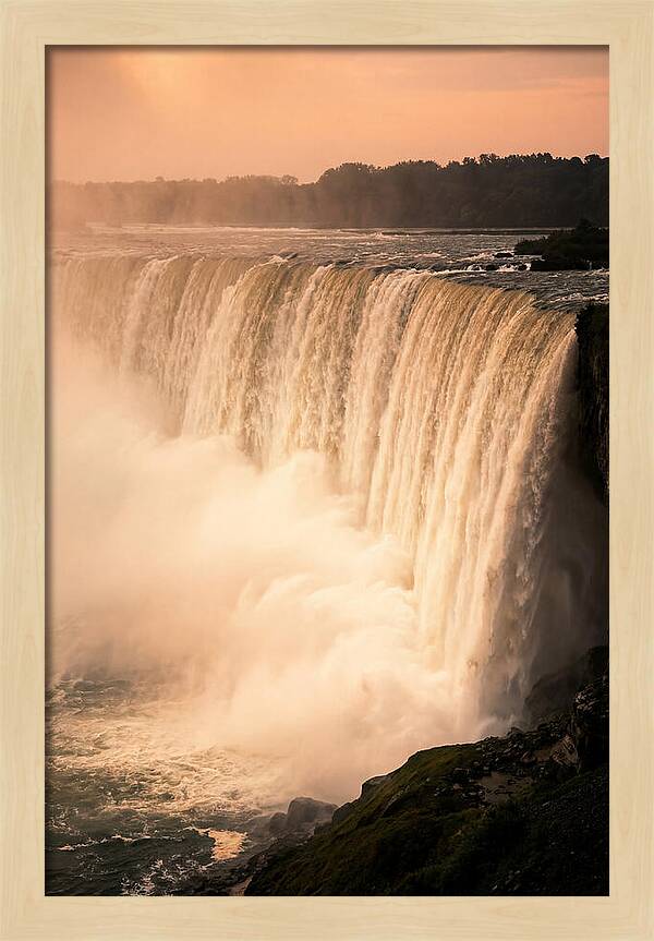 Misty Dusk Over Niagara Falls