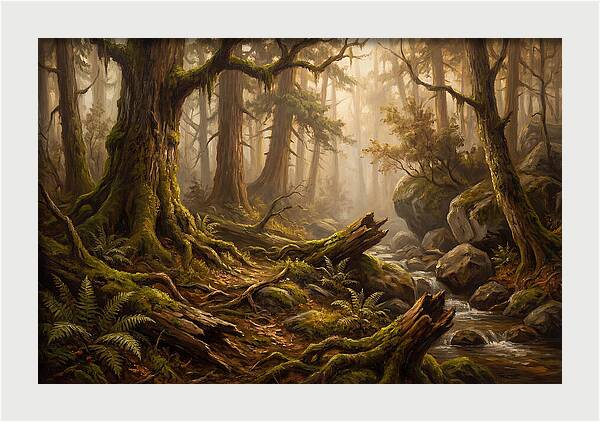 Misty Forest Serenity