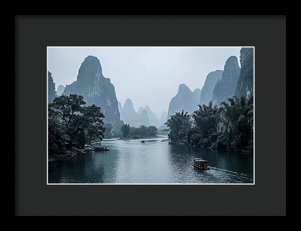 Misty Karst Peaks Over Li River