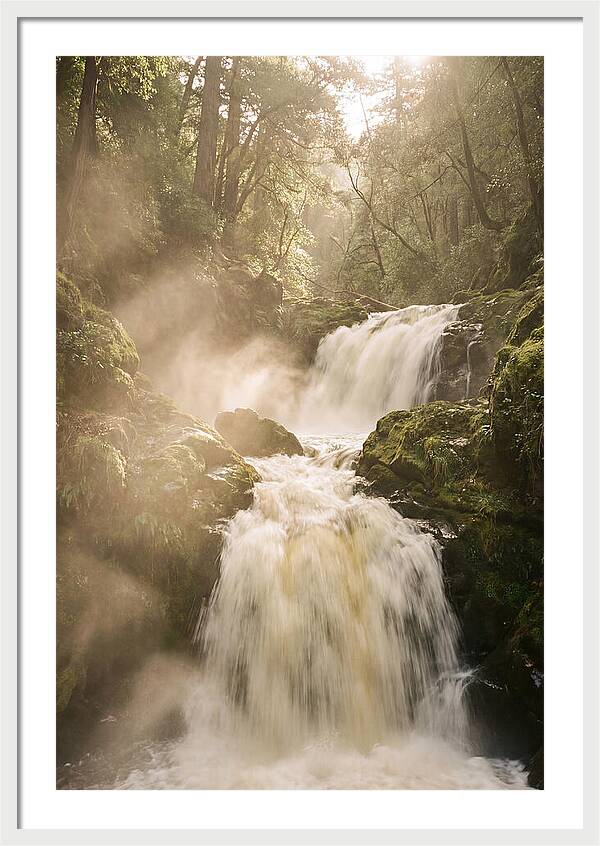 Misty Luminescence At Victoria Falls