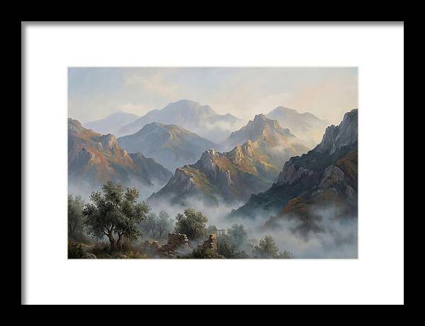 Misty Mediterranean Mountains