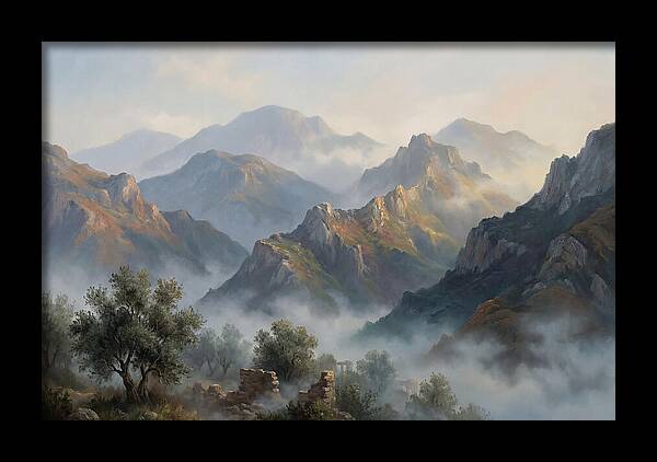 Misty Mediterranean Mountains
