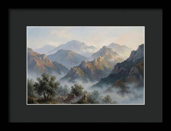 Misty Mediterranean Mountains