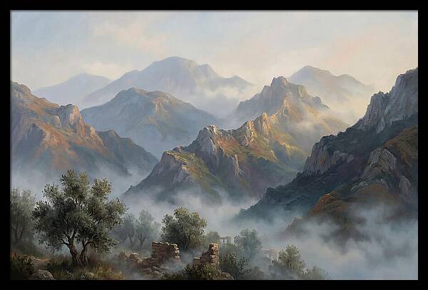 Misty Mediterranean Mountains