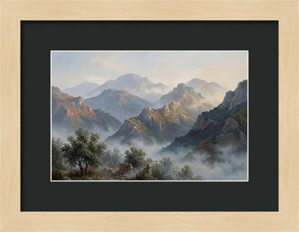 Misty Mediterranean Mountains