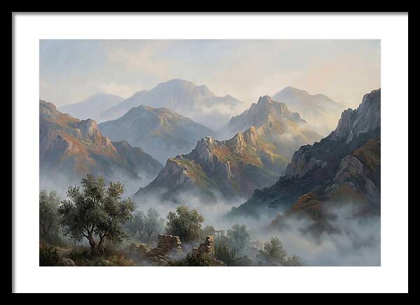Misty Mediterranean Mountains