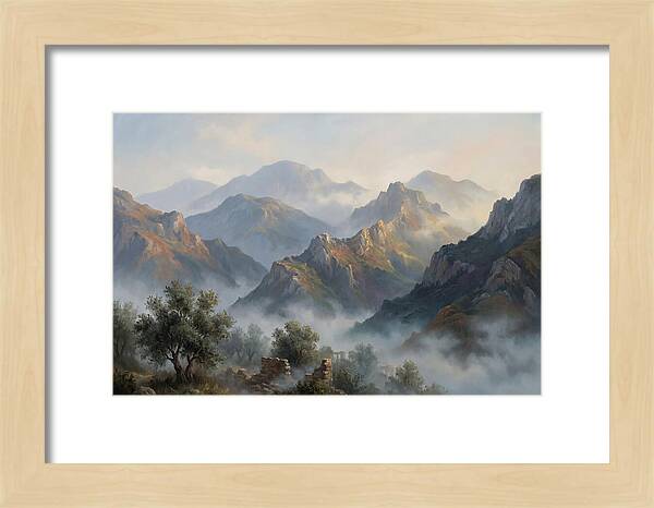 Misty Mediterranean Mountains