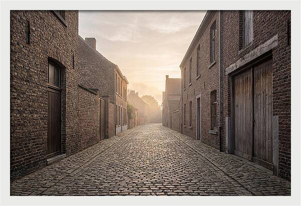 Misty Morning Alleyway