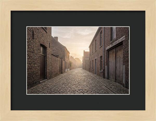 Misty Morning Alleyway