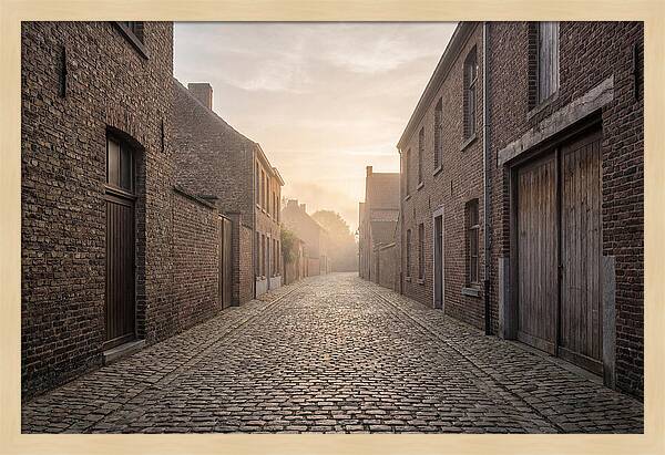 Misty Morning Alleyway