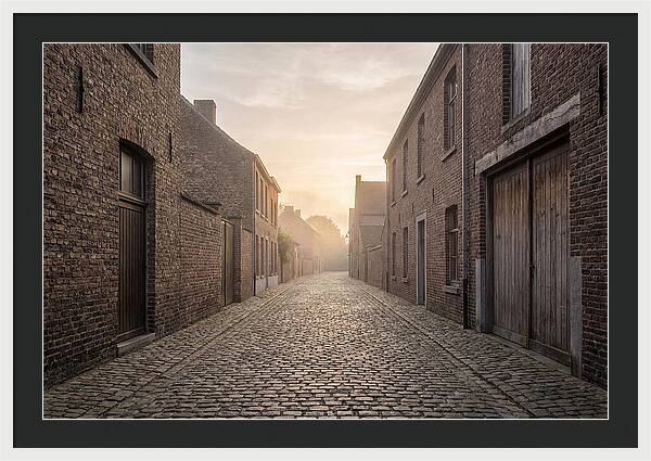 Misty Morning Alleyway