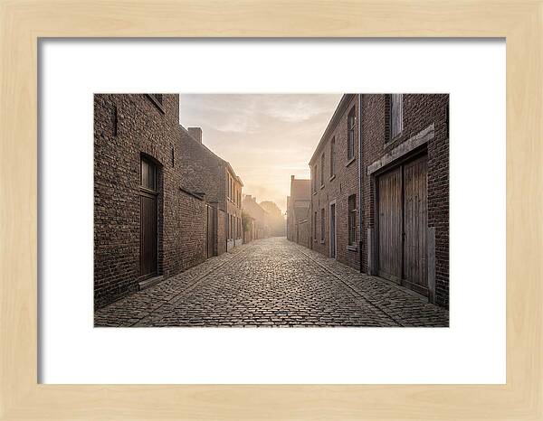 Misty Morning Alleyway
