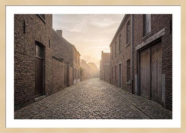 Misty Morning Alleyway