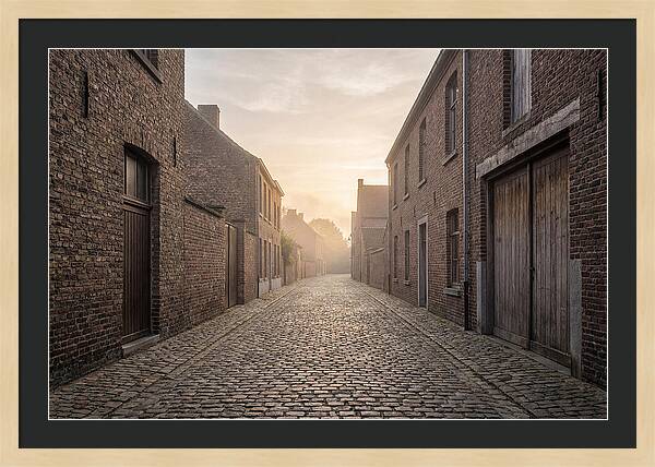 Misty Morning Alleyway