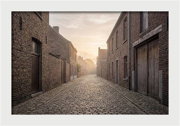 Misty Morning Alleyway