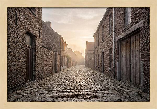 Misty Morning Alleyway
