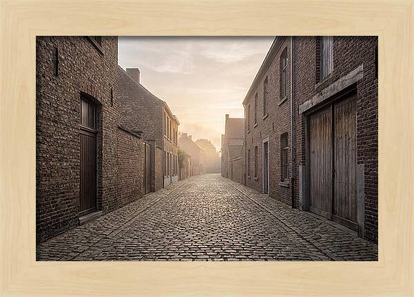 Misty Morning Alleyway