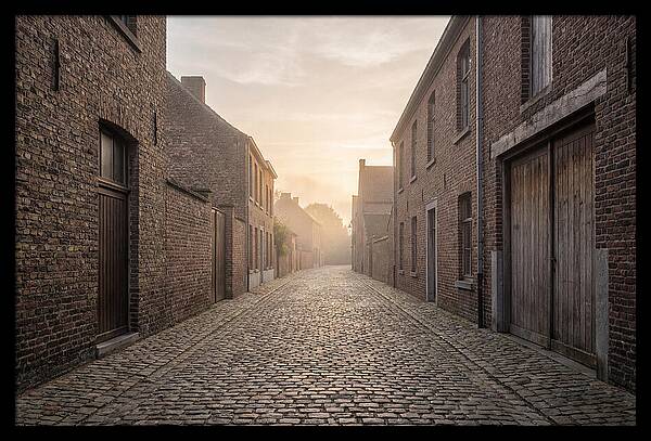 Misty Morning Alleyway