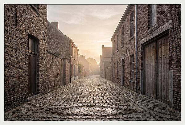 Misty Morning Alleyway