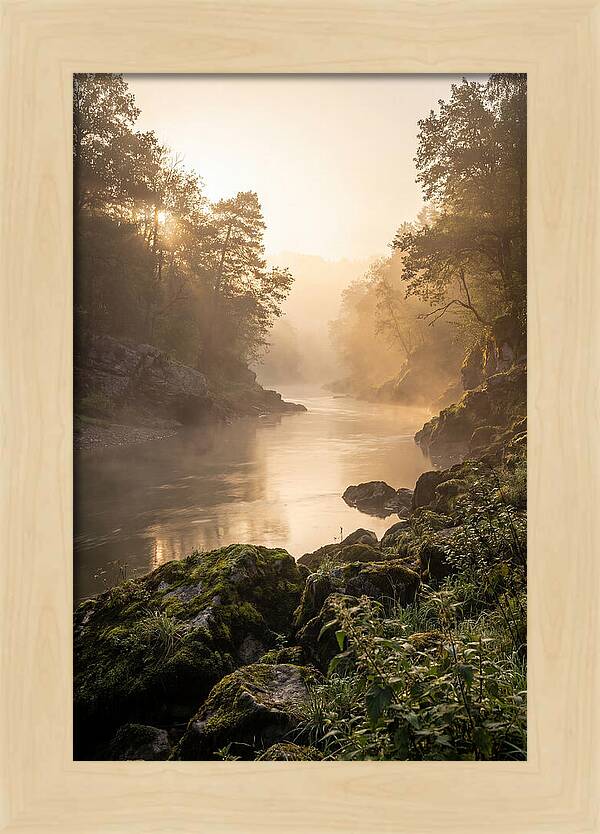 Misty Morning River Serenity