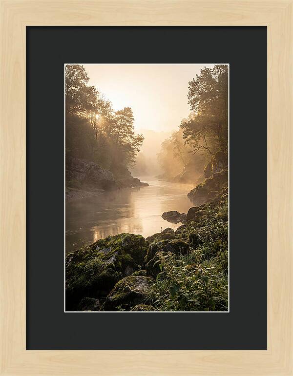 Misty Morning River Serenity