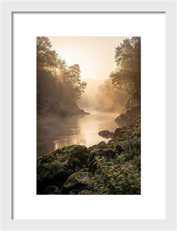 Misty Morning River Serenity