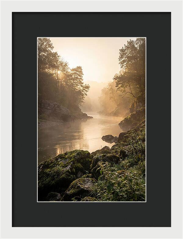 Misty Morning River Serenity