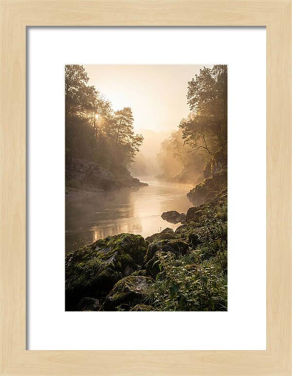 Misty Morning River Serenity