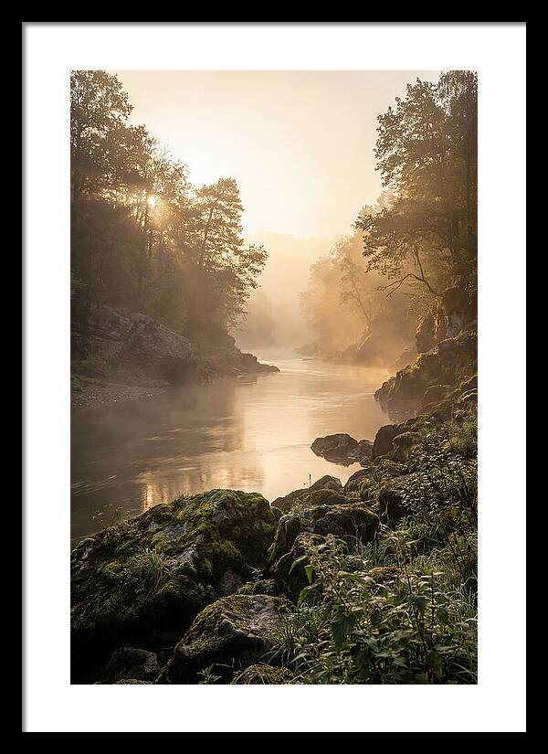 Misty Morning River Serenity