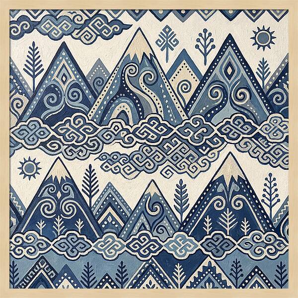 Misty Mountains In Blue
