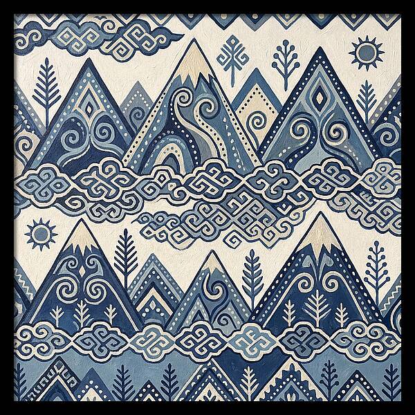 Misty Mountains In Blue