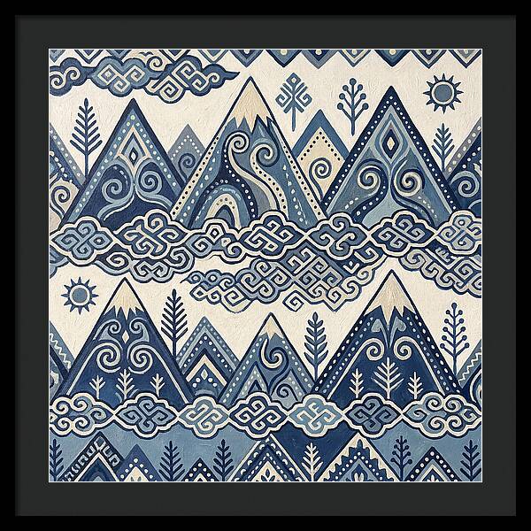 Misty Mountains In Blue
