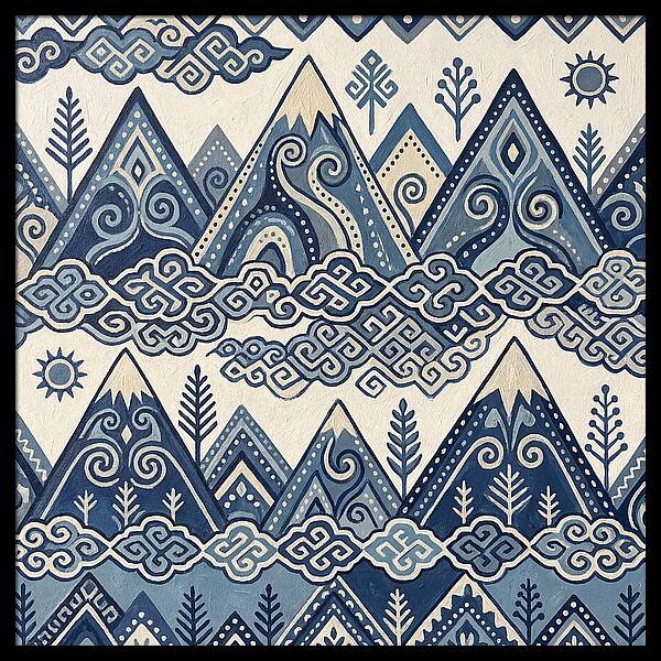 Misty Mountains In Blue