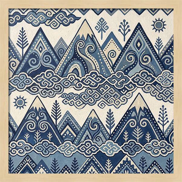 Misty Mountains In Blue