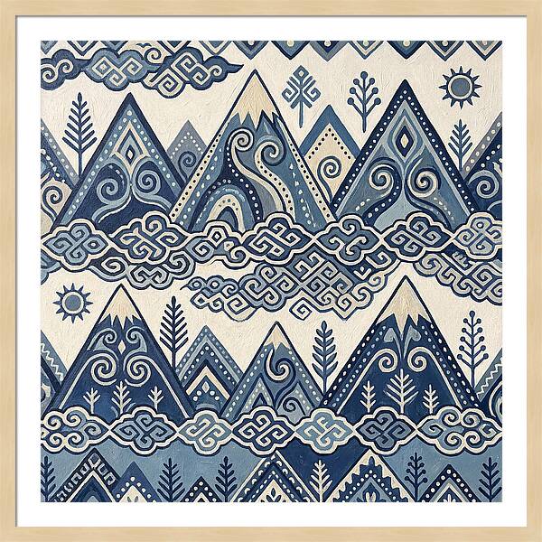 Misty Mountains In Blue