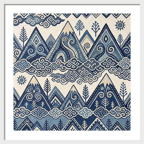 Misty Mountains In Blue