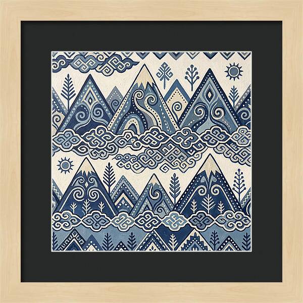 Misty Mountains In Blue
