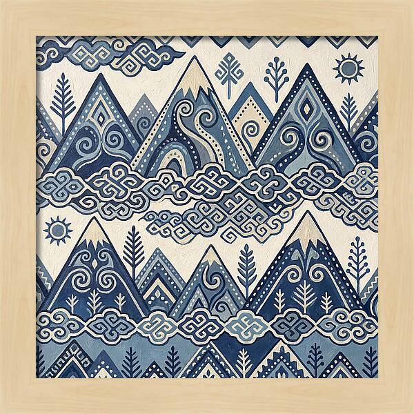 Misty Mountains In Blue