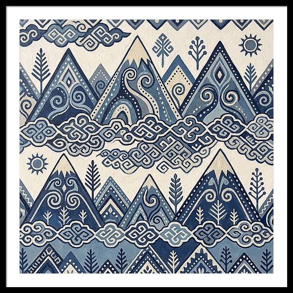 Misty Mountains In Blue