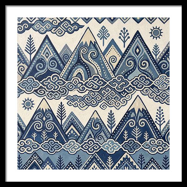 Misty Mountains In Blue